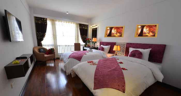 Kamar Tidur Ha Noi Golden Sun Suites Hotel