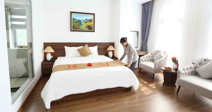 Kamar Tidur Silk River Hotel Ha Giang