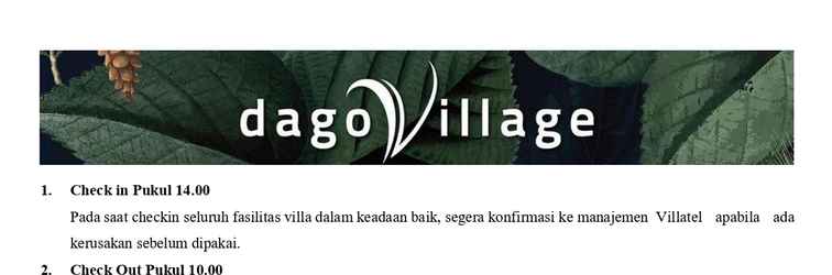 ล็อบบี้ Villa Destania A8A Dago Village