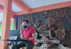 大廳 7 OYO 90706 Kost Alam Jaya Syariah