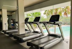 Fitness Center 7 Comfy Studio at Apartment Aeropolis Residence By Travelio