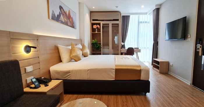 Phòng ngủ Iris Hotel & Apartment Hai Phong