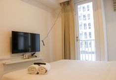Bedroom 3 Stylish Studio Apartment at Tokyo Riverside PIK 2 By Travelio