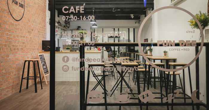 Sảnh chờ Fun Dee Hostel And Cafe' Ayutthaya