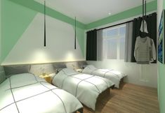 寝室 7 Folk Poshtel Asok