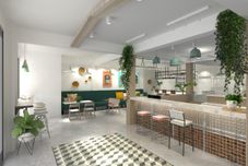 バー、カフェ、およびラウンジ Folk Poshtel Asok