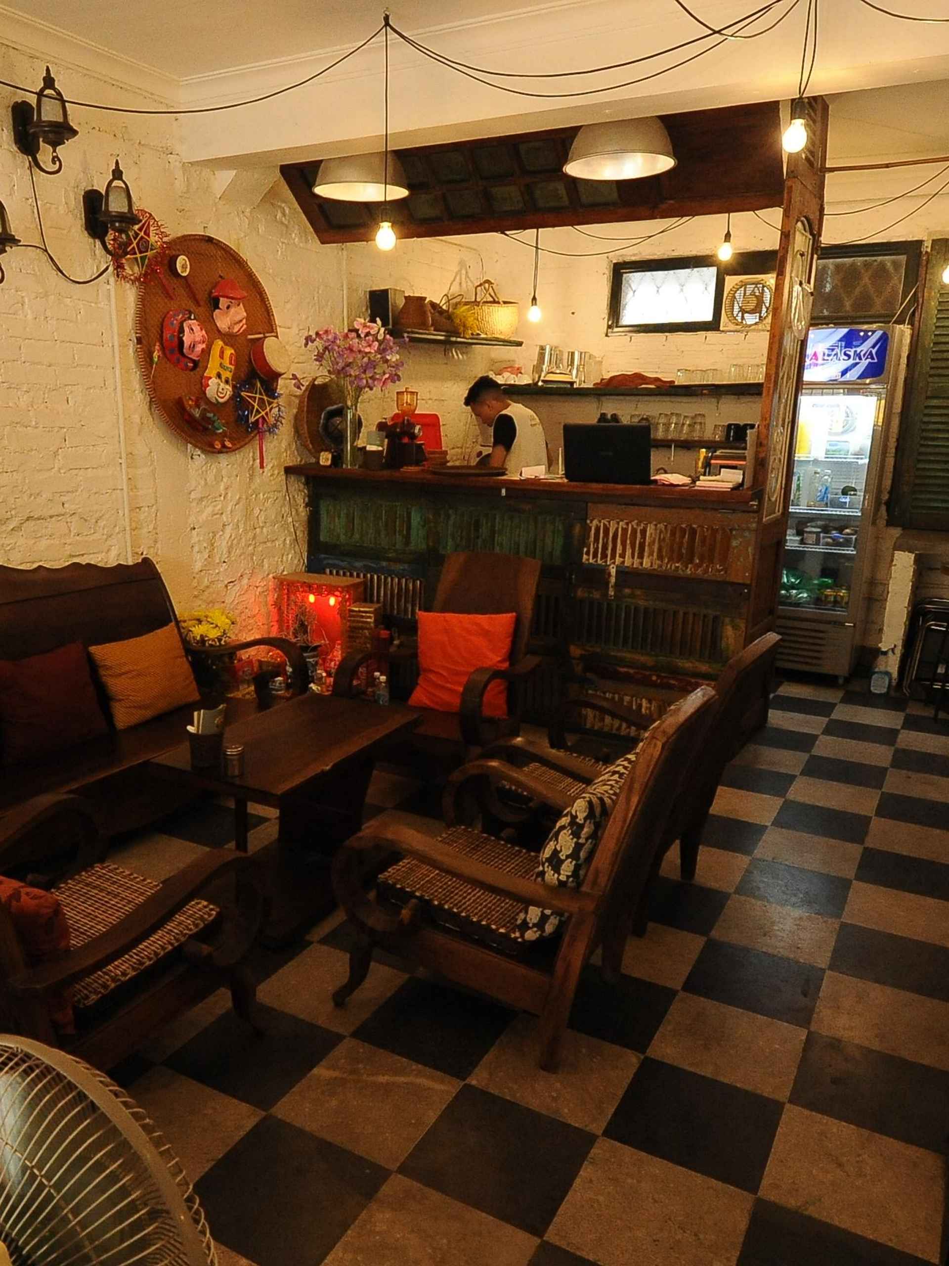 Quầy bar, cafe và phòng lounge Hanoian Backpack Hostel