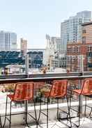 Petco Park views from Borrego rooftop seating Hotel Indigo Gaslamp Quarter, an IHG Hotel