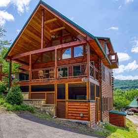 Hotel Exterior 1 Luxurious Mountain Escape - Pool, Theater, Games, Hot Tub, Pigeon Forge Hotels