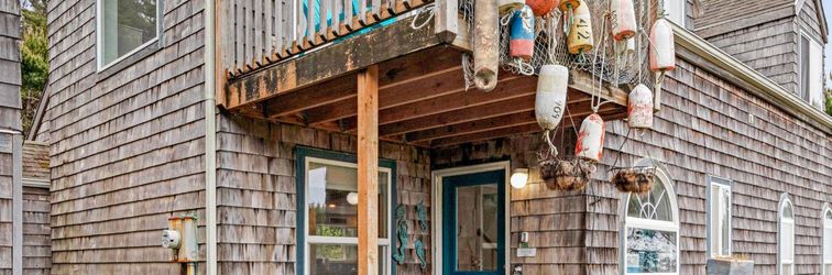 Others Whimsical Oceanview Home with Private Hot Tub & Nearby Beach Access - Dogs OK