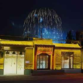 Hotel Exterior1Shanjiantang Guesthouse,敦煌国际饭店-停车场飯店