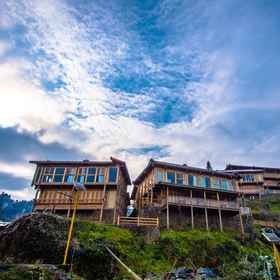 Hotel Exterior 1 Moon Mountain Residence | Panoramic Luxury Villa in Jiayi Miao Village, Cengong Xian Hotels
