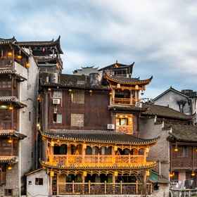 Hotel Exterior 1 Floral Hotel·Furong Town Qichi Hotel (Great Waterfall Branch), Hotel Yongshun County