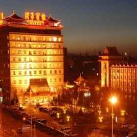 Hotel Exterior1Jiuquan Hotel,阿克塞哈萨克族自治县飯店