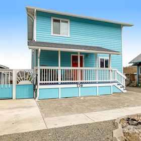 Logo 1 Lovely ocean-view cottage next to Nye Beach access - EV charger on-site, Lincoln County Hotels