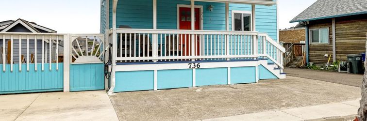 Lain-lain Lovely ocean-view cottage next to Nye Beach access - EV charger on-site