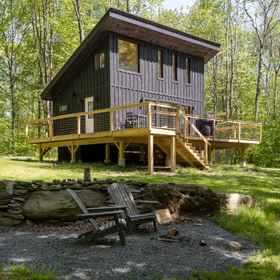 Logo 1 Charming Tiny Home with Expansive Deck - Serene Forest Retreat, New York State Hotels