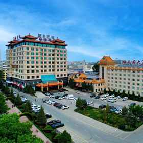 Hotel Exterior1Jiuquan Shuntianfu Hotel,阿克塞哈萨克族自治县飯店