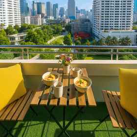 Hotel Exterior 1 Modern 2 Bed Executive Unit - 5min to Nana BTS 1206, HOSTBKK Arts Center / Dance Studio Hotels