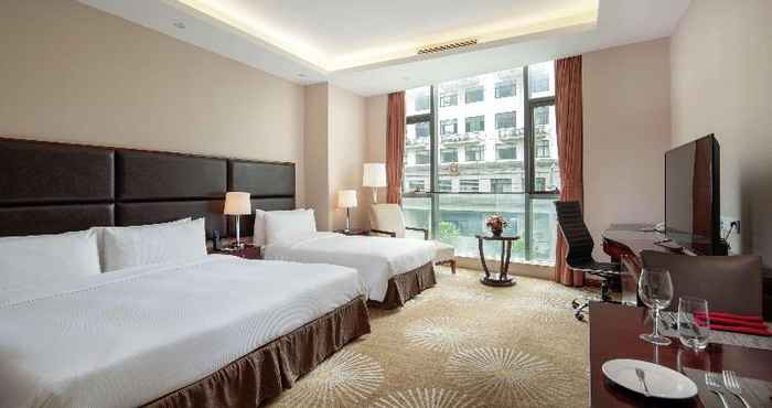 ห้องนอน DoubleTree by Hilton Shanghai Jing'an