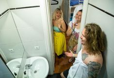 객실 내 욕실 6 Sevilla District One Hostel