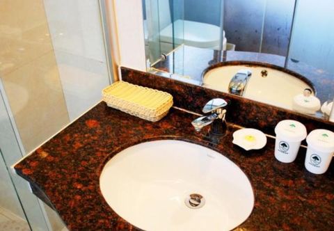 객실 내 욕실 GreenTree Inn Qinghuangdao Sun City Hotel