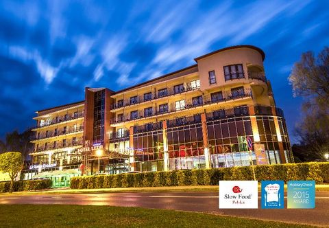 外部的 Hotel Leda Spa