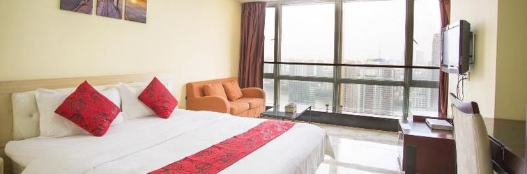 침실 Guangzhou Youleja Apartment