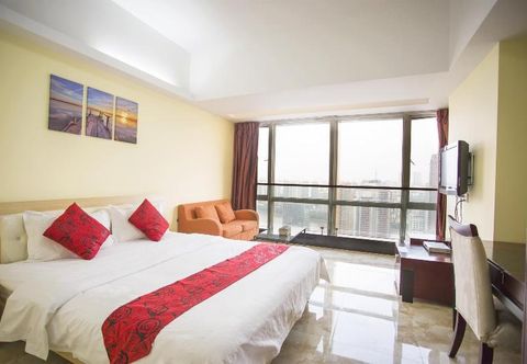 침실 Guangzhou Youleja Apartment