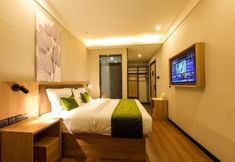 卧室 4 Greentree Inn Tangshan Caofeidian District Nanbao
