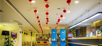 Lobi 3 Hanting Hotel Chengdu Tianfu Square Metro Station