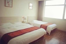 침실 Shell Weifang Linqu Donghuan Road Hotel