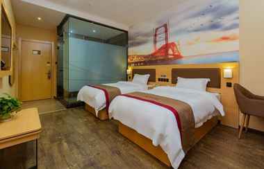Kamar Tidur 2 Thank Inn Plus Hotel Sichuan Chengdu Jianyang Dong