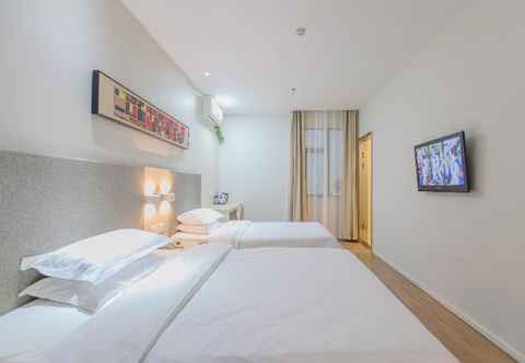 Bedroom Hanting Hotel Wuhan Fuxing Road Metro Station Bran