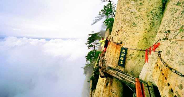 Bangunan Shell Shaanxi Province Huayin City Huashan Scenic 