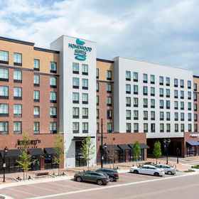 Exterior 1 Homewood Suites by Hilton Coralville - Iowa River Landing, Iowa City Public Library Hotels