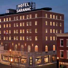 Exterior1Hotel Saranac Curio Collection by Hilton,Pendragon Theatre飯店
