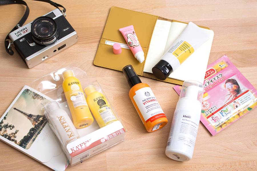 Beauty products for travel