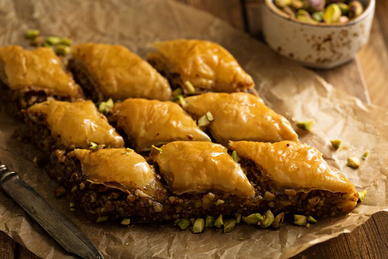 Homemade baklava