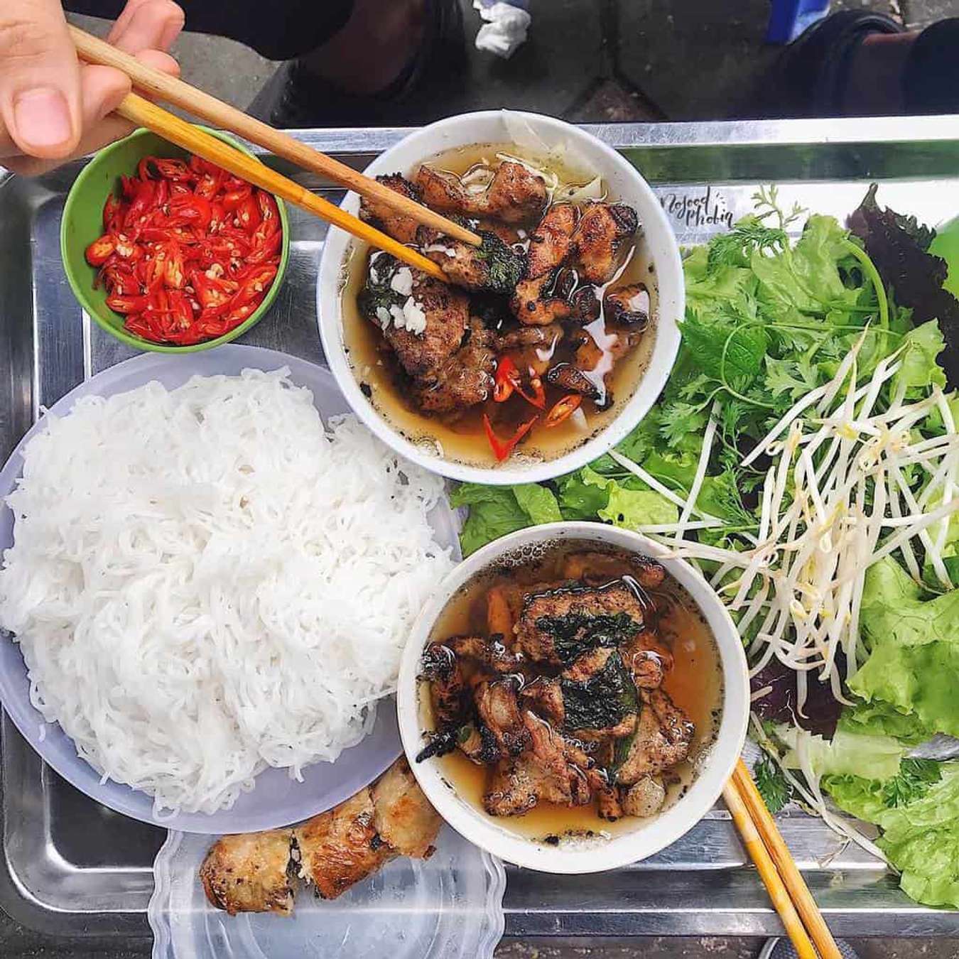 món ăn ngon sài gòn-bún chả