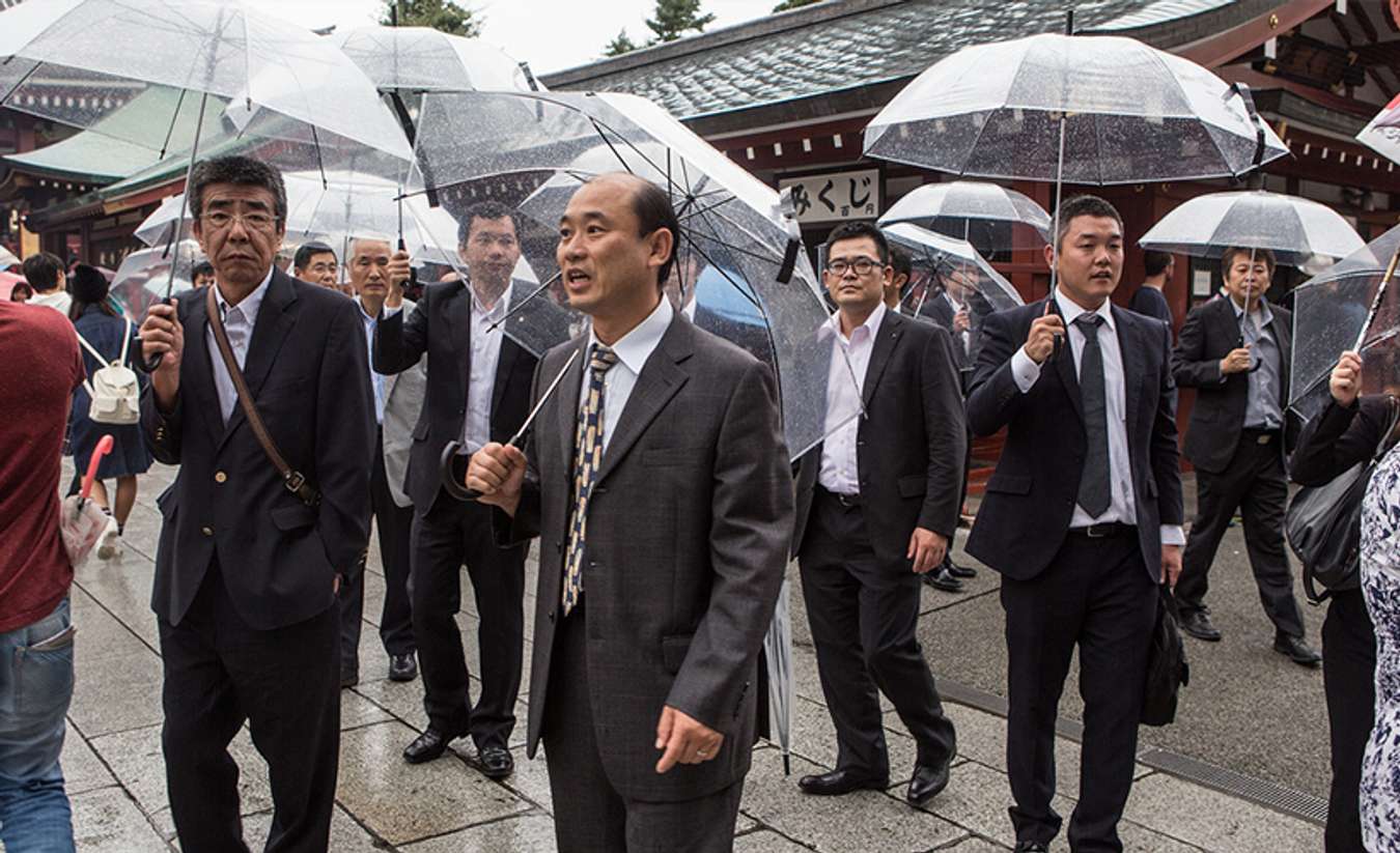 Transparent Umbrella in Japan