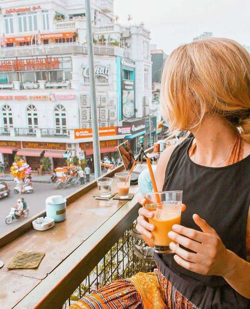 du lịch hà nội quán cafe view đẹp ở hà nội