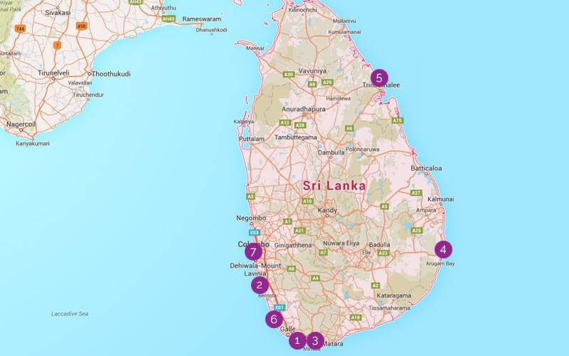 Sri Lanka's Top 7 Beaches