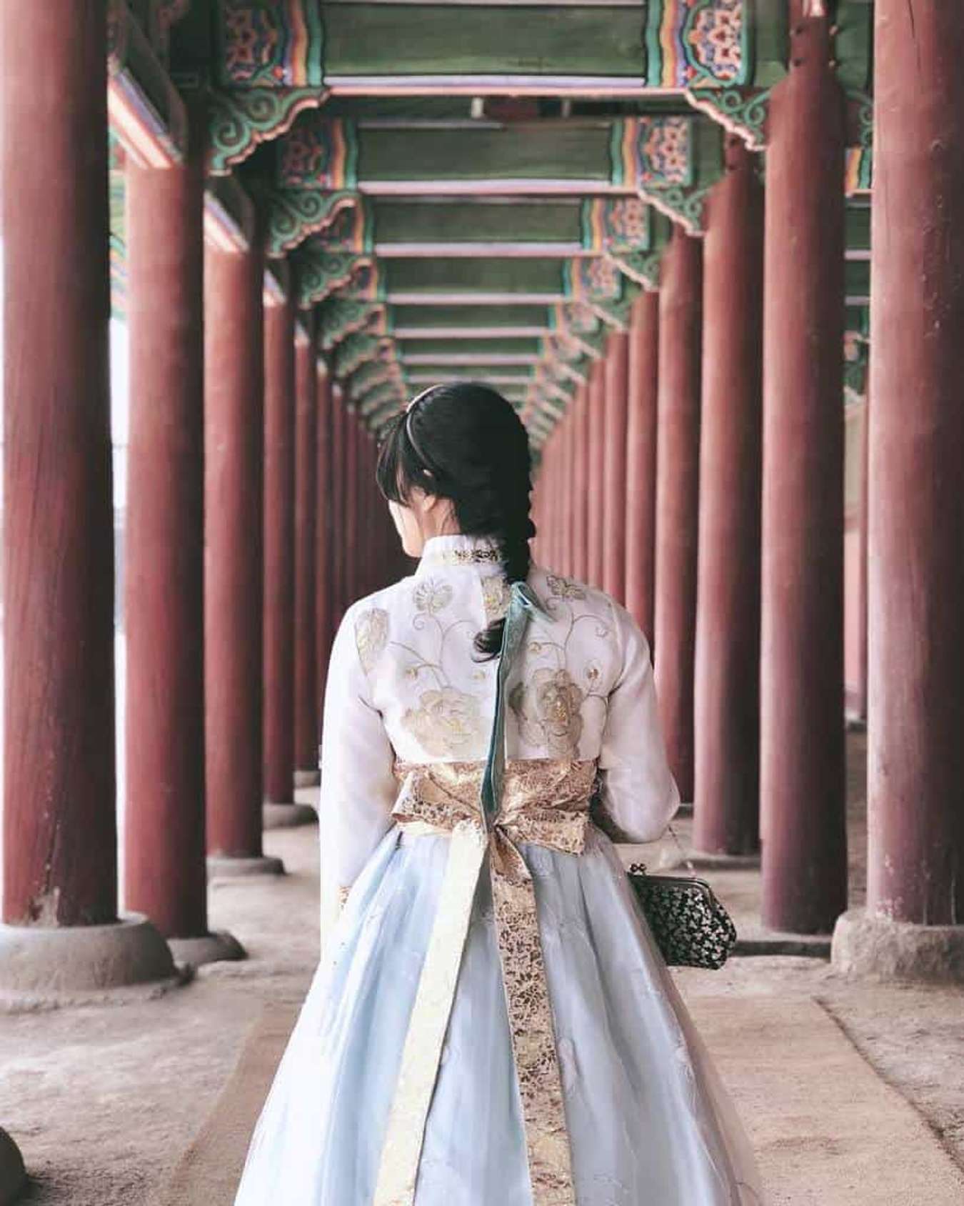 du lịch Hàn quốc tự túc-cung điện Gyeongbokgung-hanbok