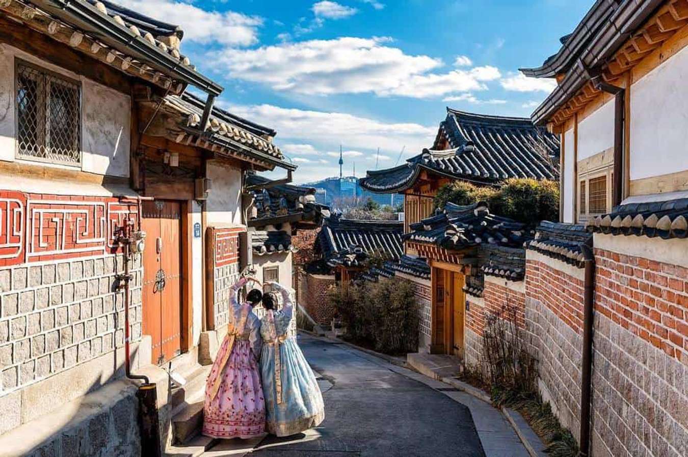 du lịch Hàn quốc tự túc-Làng Bukchon Hanok