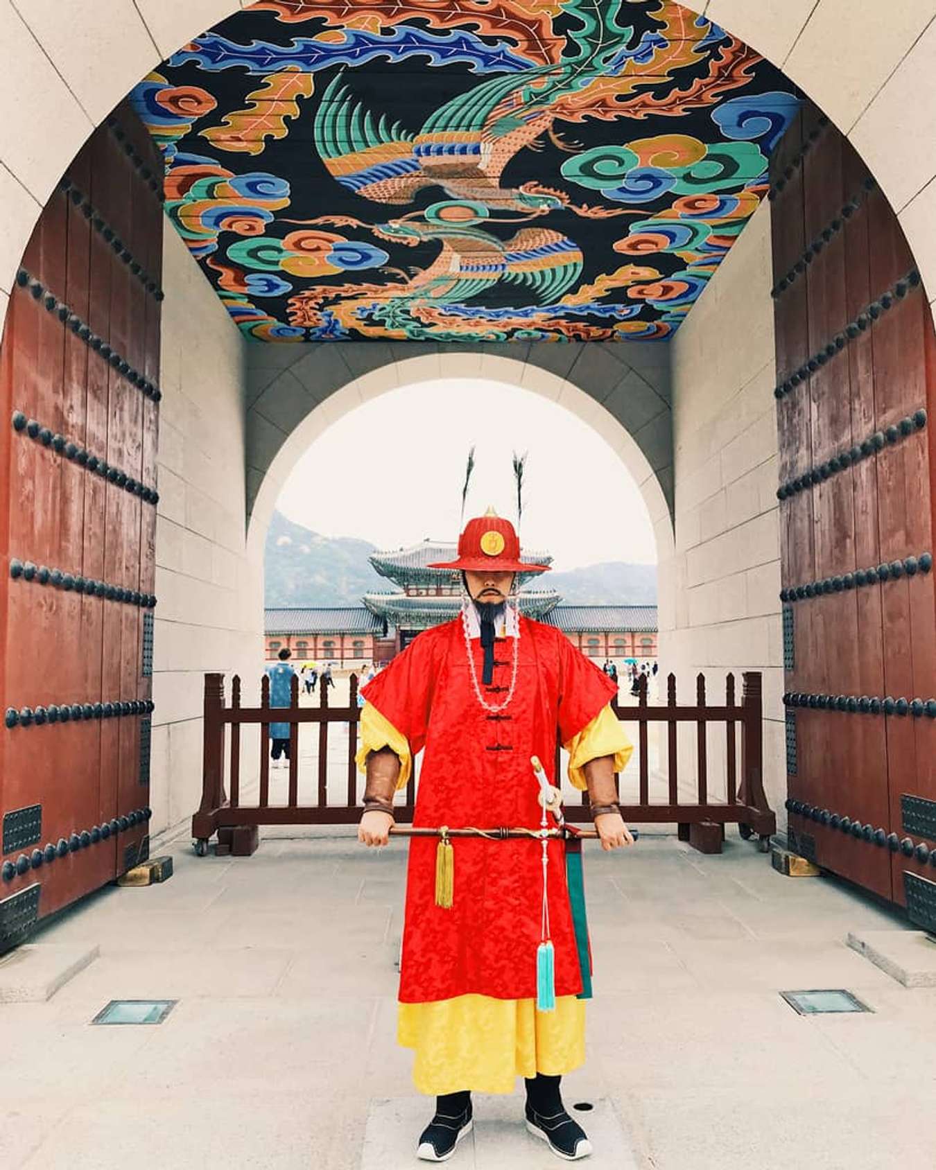 du lịch Hàn quốc tự túc-cung điện Gyeongbokgung-đội quan hoàng gia