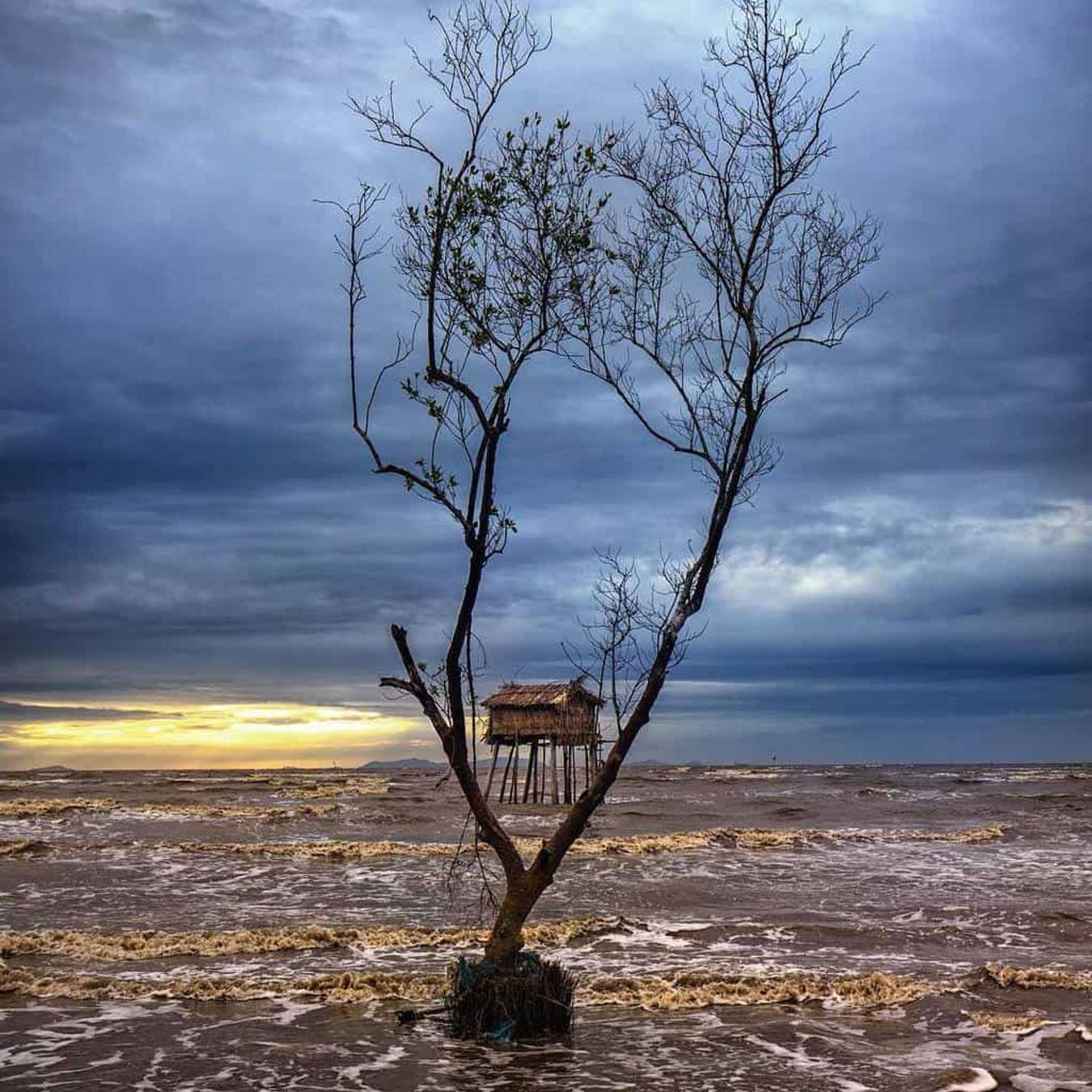 biển Tân Thành, chòi nghêu, check in