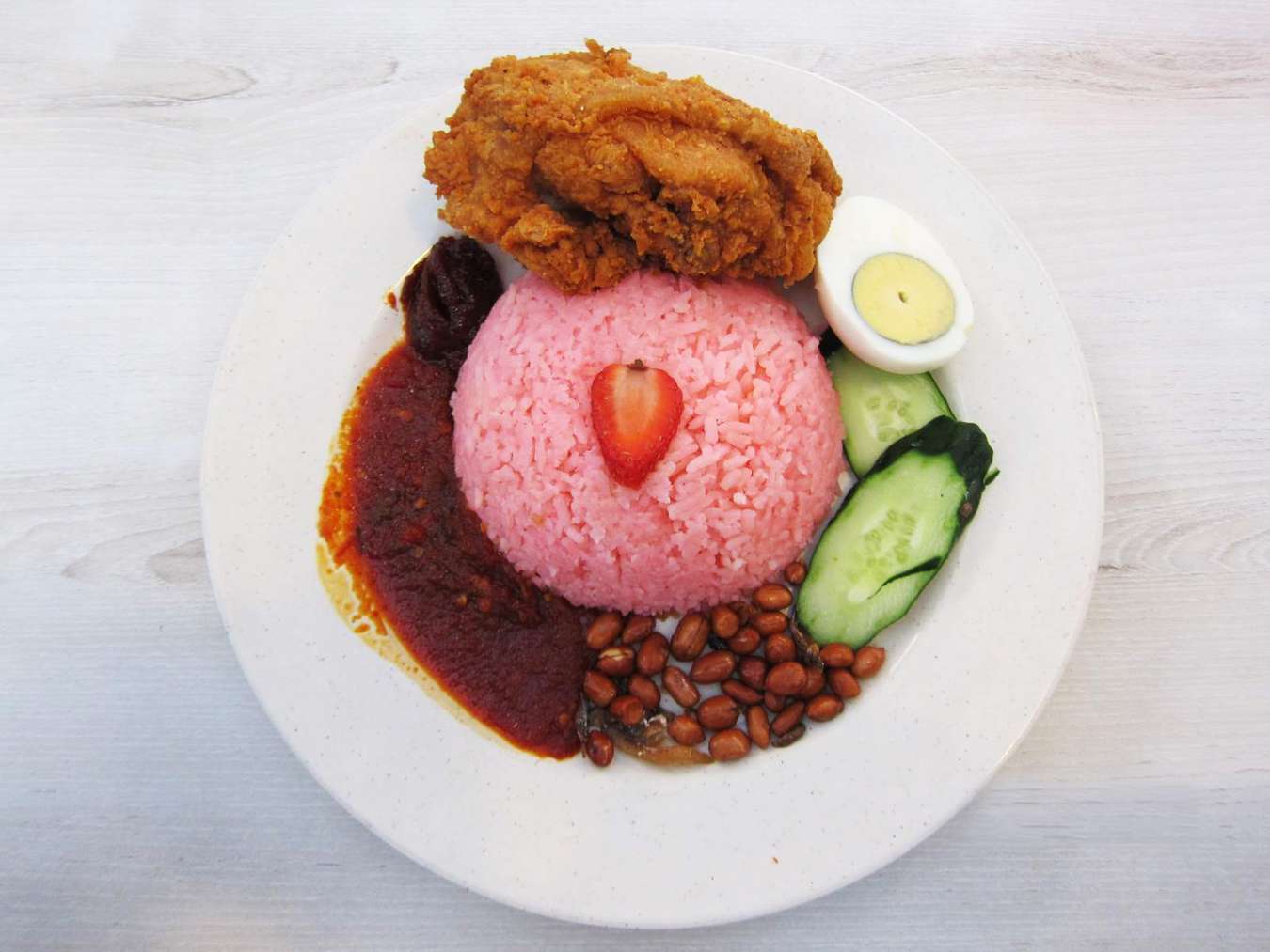 Nasi Lemak Sambal Strawberry