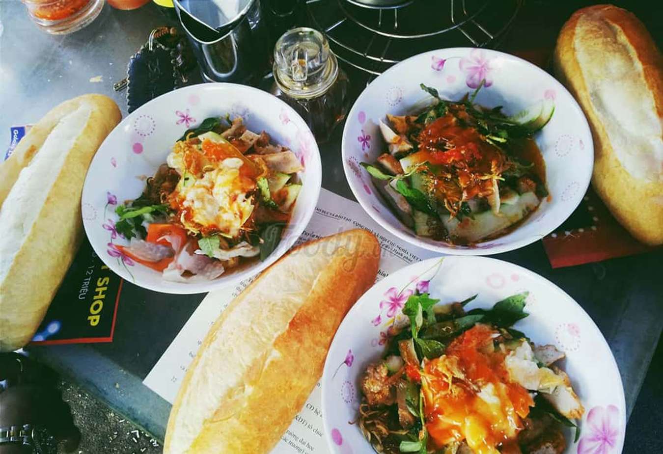 ẩm thực nha trang - bánh mì chấm