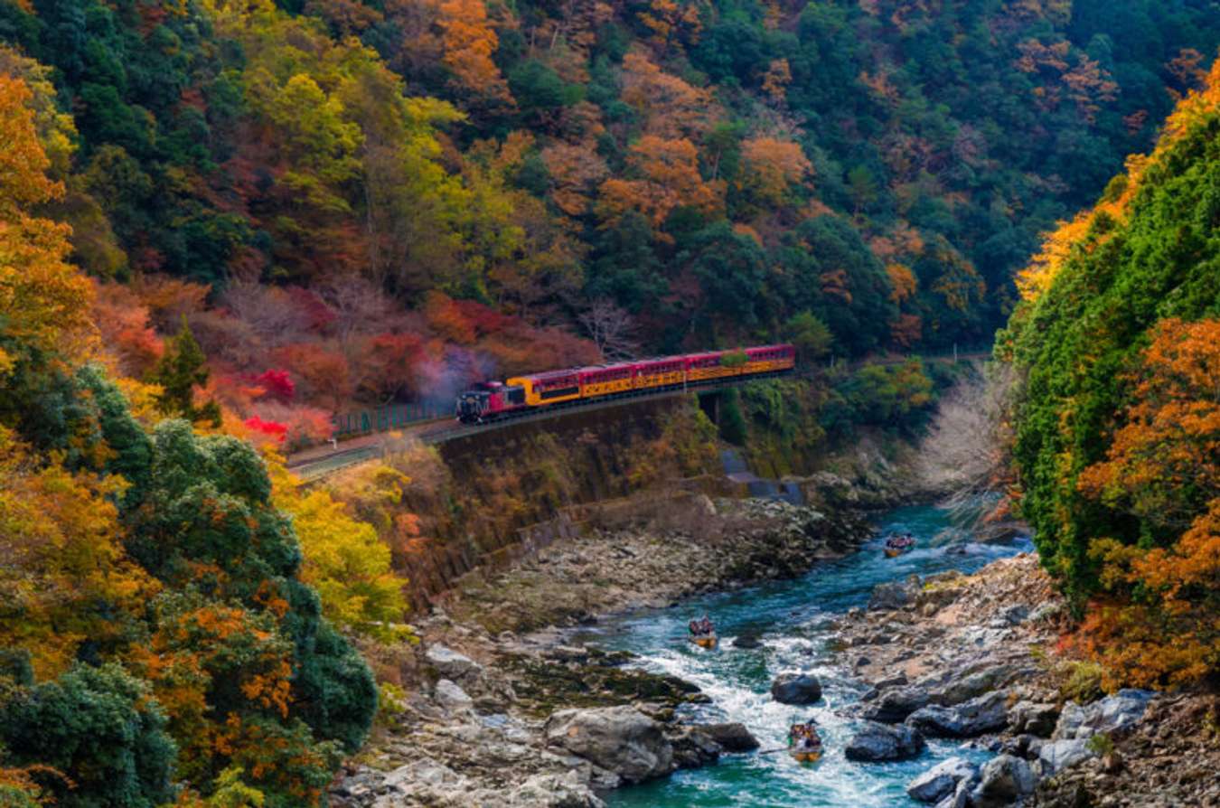 The Sagano Railway - เที่ยวญี่ปุ่น